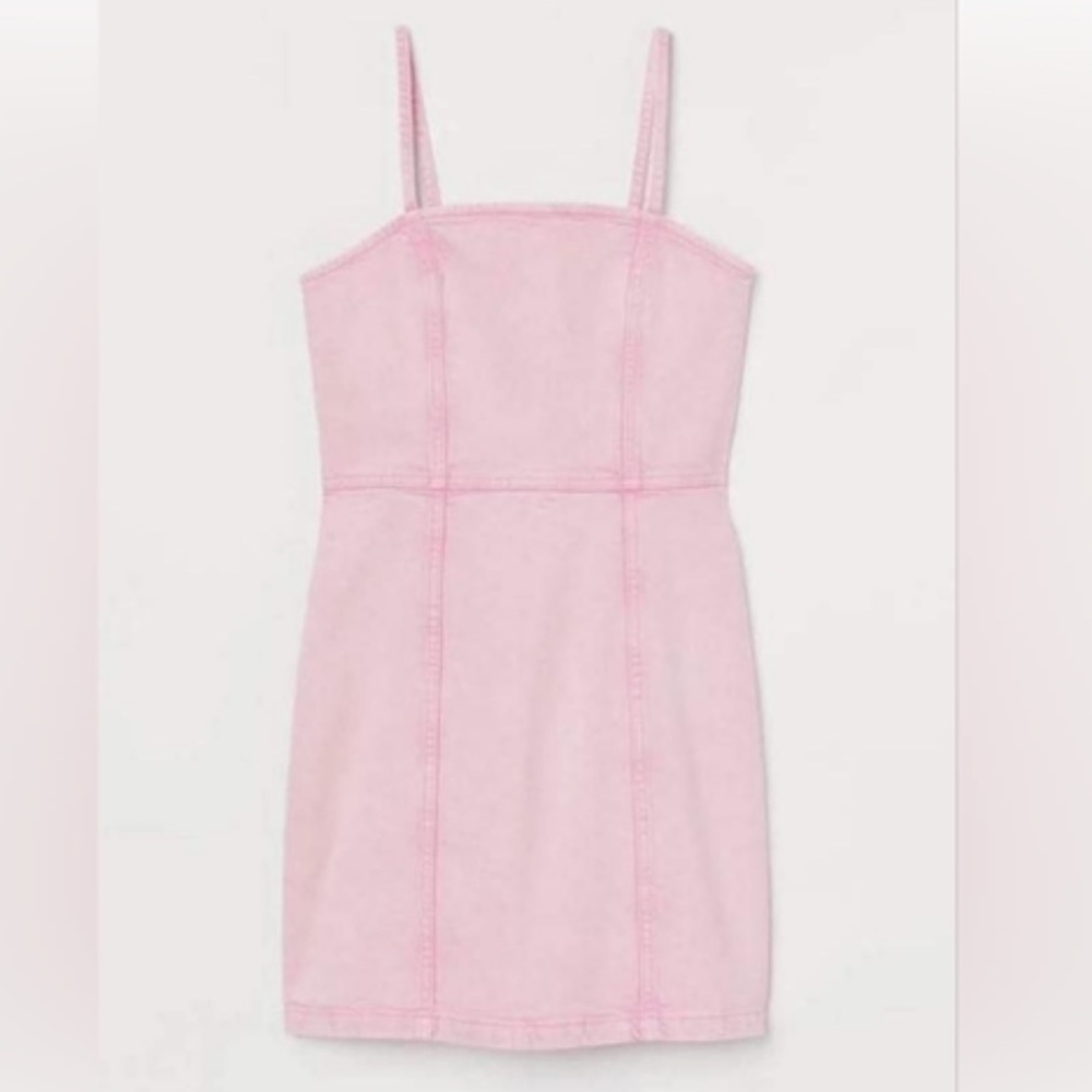 H&M | Pink denim dress
